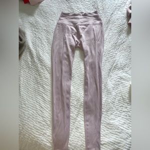 Spiritual Gangster purple ribbed leggings